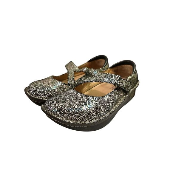 Alegria Shoes Womens 37 Dayna Spring Dottie Iridescent Mary Jane Day 248 - Picture 1 of 7